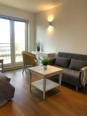 Ein Sitzbereich in der Unterkunft Berg-Hof