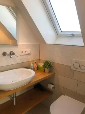 Ein Badezimmer in der Unterkunft Berg-Hof