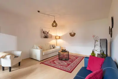 Ein Sitzbereich in der Unterkunft Ferienwohnung Kranzhornblick - Alpenmagie Suites