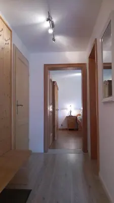 Ein Bett oder Betten in einem Zimmer der Unterkunft Ferienhaus Damberg