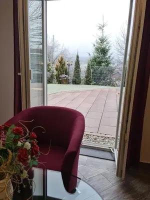 Ein Balkon oder eine Terrasse in der Unterkunft Apartment Gästehaus Staudenschloß