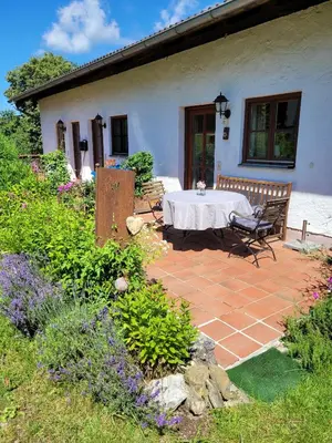 Ein Garten an der Unterkunft Gilg-Kräuterhof
