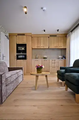 Küche/Küchenzeile in der Unterkunft Bachmair Weissach See-Apartments