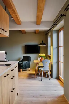 Küche/Küchenzeile in der Unterkunft Bachmair Weissach See-Apartments