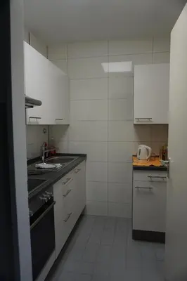 Küche/Küchenzeile in der Unterkunft Bett3de