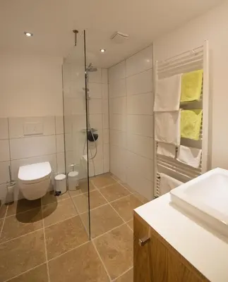 Ein Badezimmer in der Unterkunft Ferienwohnung Lacherhof