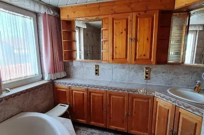 Ein Badezimmer in der Unterkunft Ferienwohnung Ott Schongau