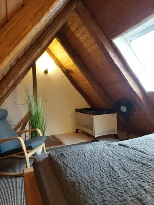 Ein Bett oder Betten in einem Zimmer der Unterkunft Katharinen Maisonette