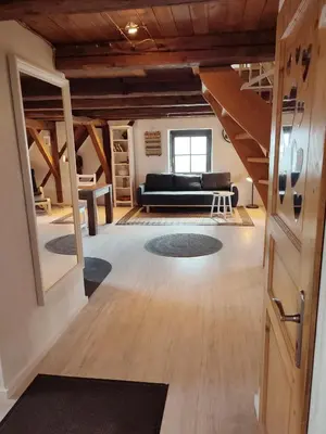 Ein Bett oder Betten in einem Zimmer der Unterkunft Katharinen Maisonette