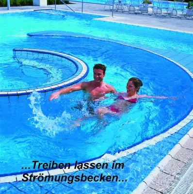 Der Swimmingpool an oder in der Nähe von Pension Schneider, Bad Gögging