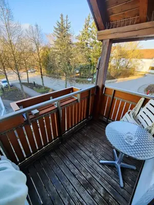Ein Balkon oder eine Terrasse in der Unterkunft Pension Schneider, Bad Gögging