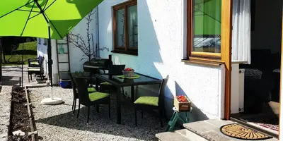 Ein Patio oder anderer Außenbereich in der Unterkunft Ferienwohnung Walter Gluche