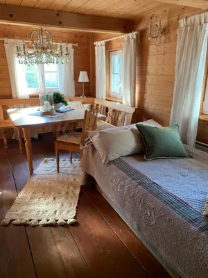Ein Bett oder Betten in einem Zimmer der Unterkunft Ferien Haus am Feldgarten mit 160 qm für 2 bis 9 Personen