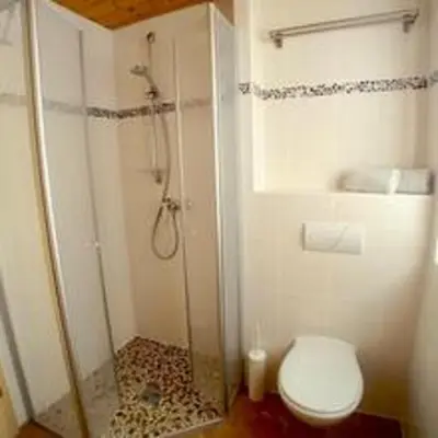 Ein Badezimmer in der Unterkunft Haus Berglust Wallgau