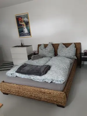 Ein Bett oder Betten in einem Zimmer der Unterkunft Appartement im Hasental