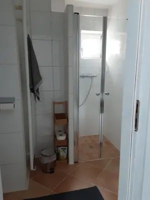 Ein Badezimmer in der Unterkunft Appartement im Hasental