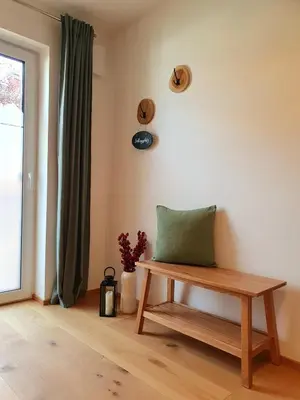 Ein Sitzbereich in der Unterkunft Ferienhaus Berger mit eigenen Whirlpool im Garten