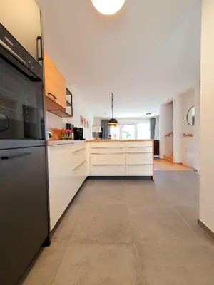 Küche/Küchenzeile in der Unterkunft Ferienhaus Berger mit eigenen Whirlpool im Garten