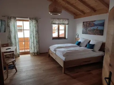 Ein Bett oder Betten in einem Zimmer der Unterkunft Landhaus Hutter