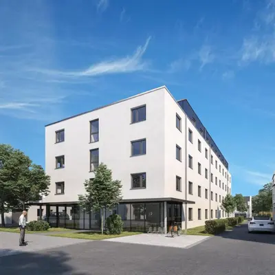 Das Gebäude in dem sich das Hotel befindet