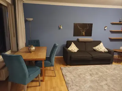 Ein Sitzbereich in der Unterkunft The Deer's Den