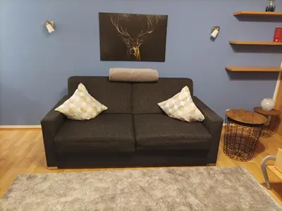 Ein Sitzbereich in der Unterkunft The Deer's Den