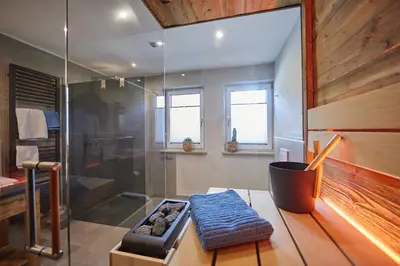 TV/Unterhaltungsangebot in der Unterkunft Ferienwohnung Reintal mit Sauna für 2-6 Personen 110 qm