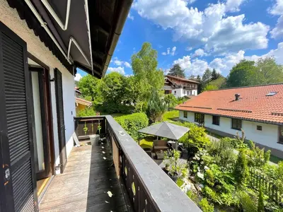 Ein Garten an der Unterkunft Ferienwohnung 