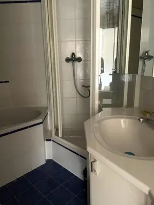 Ein Badezimmer in der Unterkunft Ferienwohnung 
