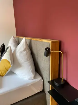 Ein Bett oder Betten in einem Zimmer der Unterkunft Ferienwohnung 
