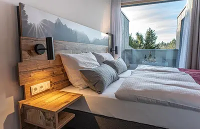 Ein Bett oder Betten in einem Zimmer der Unterkunft Pension Sewald