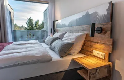 Ein Bett oder Betten in einem Zimmer der Unterkunft Pension Sewald