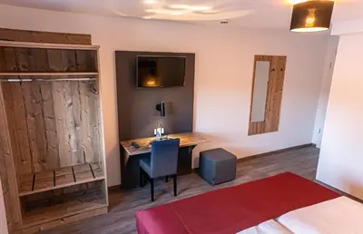 Ein Bett oder Betten in einem Zimmer der Unterkunft Pension Sewald