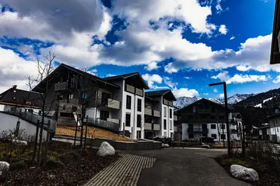 Das Gebäude in dem sich die Ferienwohnung befindet