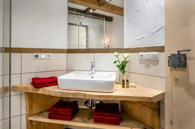Ein Badezimmer in der Unterkunft Naderbauer-Hof