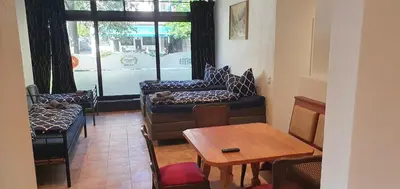 Ein Sitzbereich in der Unterkunft Positano Apartments