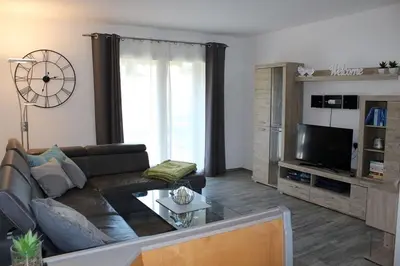 TV/Unterhaltungsangebot in der Unterkunft Ferienhaus Nr 49, Typ E, Feriendorf Hochbergle, Allgäu