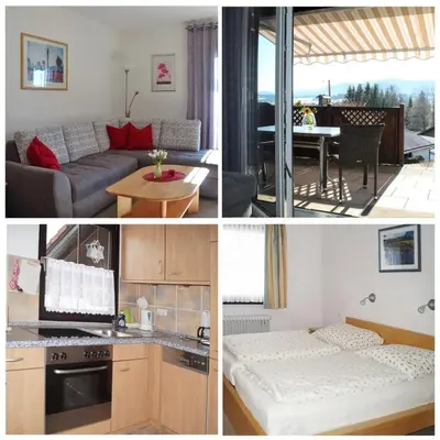 Küche/Küchenzeile in der Unterkunft Ferienhaus Nr 107, Typ A, Feriendorf Hochbergle, Allgäu