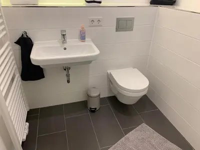 Ein Badezimmer in der Unterkunft Ferienwohnung Lechglück