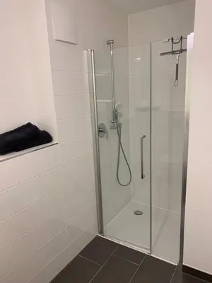 Ein Badezimmer in der Unterkunft Ferienwohnung Lechglück