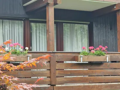 Ein Garten an der Unterkunft Ferienwohnung Leo