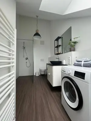 Grundriss der Unterkunft Traumhafte neue Dachterrassenwohnung am Soyener See