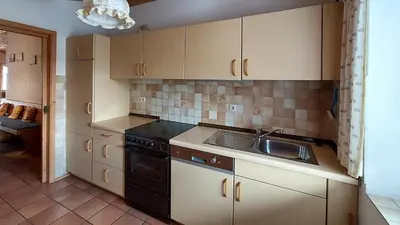 Küche/Küchenzeile in der Unterkunft Ferienwohnung Nr 4, Lechbruck-Gründl, Allgäu
