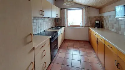 Küche/Küchenzeile in der Unterkunft Ferienwohnung Nr 4, Lechbruck-Gründl, Allgäu