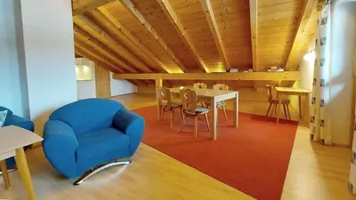 Ein Sitzbereich in der Unterkunft Ferienwohnung Nr 5, Lechbruck-Gründl, Allgäu