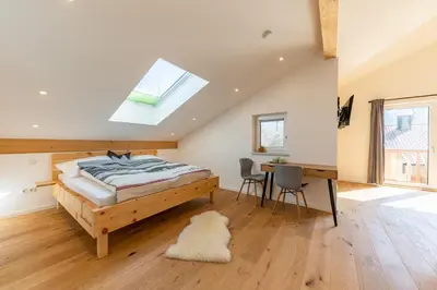 Ein Bett oder Betten in einem Zimmer der Unterkunft Haus Margreiter