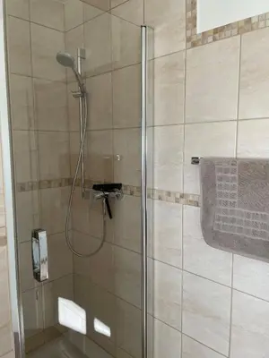 Ein Badezimmer in der Unterkunft Das Bergquartier - Ferienwohnung Zugspitze