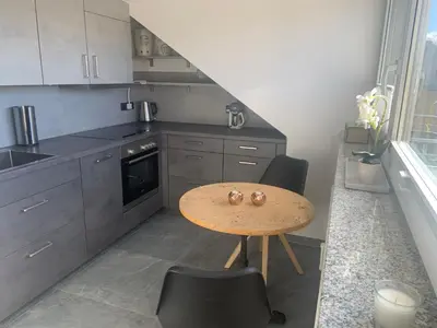 Küche/Küchenzeile in der Unterkunft Apartment Wendelsteinblick