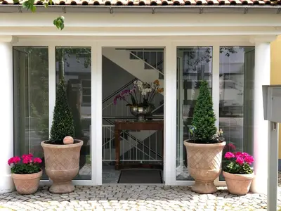 Ein Garten an der Unterkunft Birkenhof-Birke