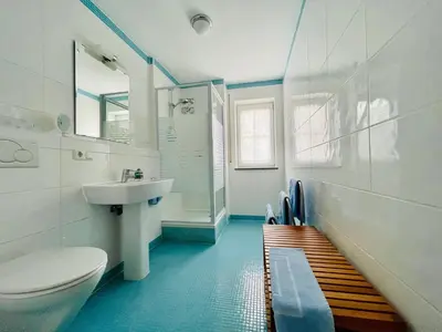 Ein Badezimmer in der Unterkunft Birkenhof-Birke